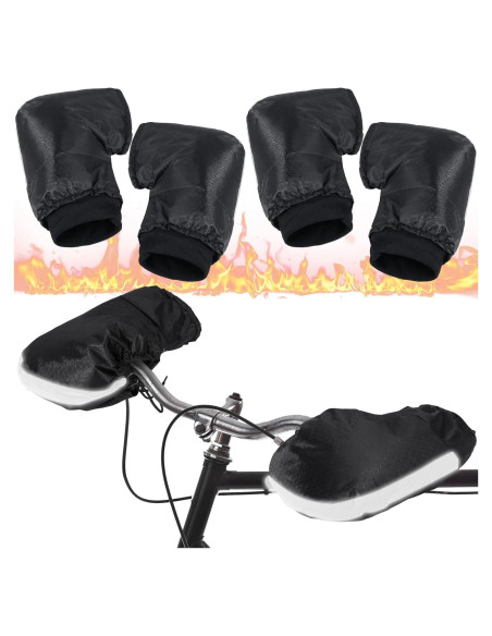 Geyoga Manoplas de Manillar para Bicicleta y Motocicleta Térmicas