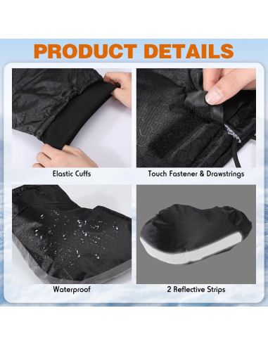 Geyoga Manoplas de Manillar para Bicicleta y Motocicleta Térmicas