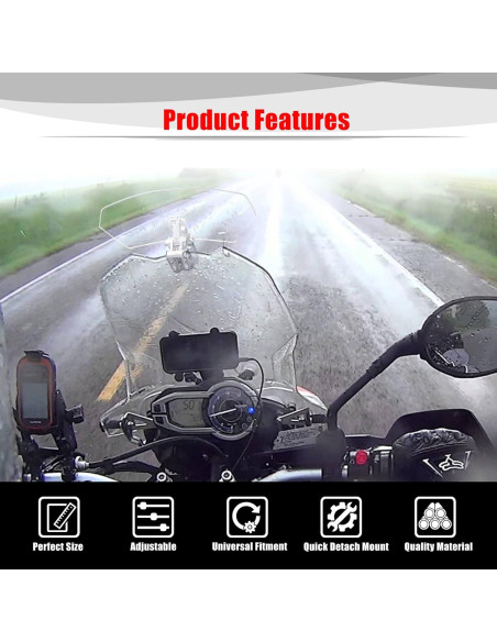 Extensión de Parabrisas Universal Goldfire para Motocicleta Transparente