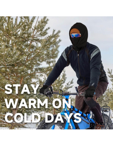 Conjunto Guantes y Balaclava Invierno OZERO - Antideslizantes Táctiles