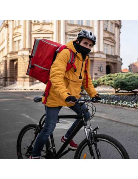 12 Piezas Calentador de Cuello Polar Unisex Negro Multifuncional