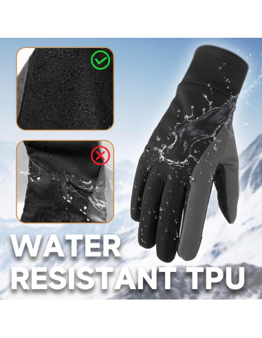 Conjunto Guantes y Balaclava Invierno OZERO - Antideslizantes Táctiles