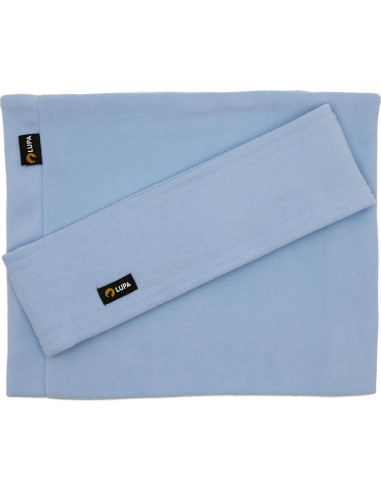 Calentador de Cuello Lupa Hecho a Mano Doble Capa Azul Claro