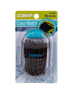 Pinzas para Cabello Conair 75 Unidades Marrón 2