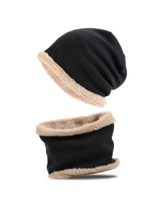 Conjunto Gorro y Bufanda de Invierno Dominio Sombra Unisex