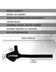 Protector de Botas de Motocicleta MJMOTO - Antideslizante y Ligero 2