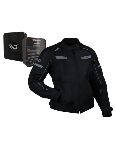 Chaqueta de motocicleta WD Vegas Lady para mujeres - Impermeable, Ajuste Slim, CE