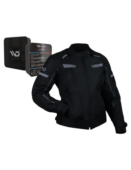 Chaqueta de motocicleta WD Vegas Lady para mujeres - Impermeable, Ajuste Slim, CE