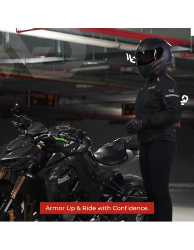 Chaqueta de motocicleta WD Vegas Lady para mujeres - Impermeable, Ajuste Slim, CE