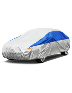 Funda de Coche Deportivo GUNHYI Impermeable 414 cm Plata