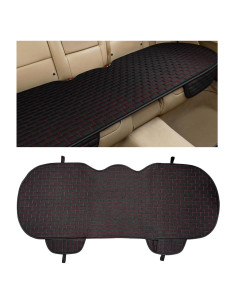 Funda de Asiento de Coche MUQIDA Trasero Negro y Rojo 130x46.7cm