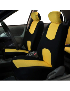Fundas de Asiento FH Group Juego Completo Amarillo Negro 2