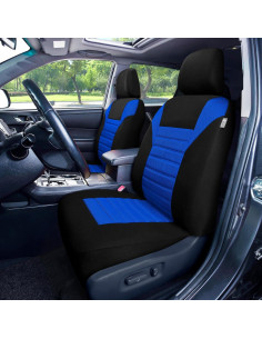 Fundas de Asiento de Coche FH Group Azul Juego Frontal 3D 2