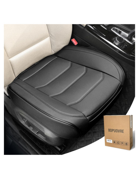 Funda de Asiento de Coche BOPUOVRE Negra Ajuste Universal