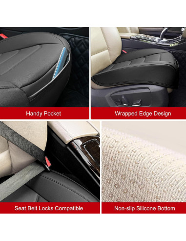 Funda de Asiento de Coche BOPUOVRE Negra Ajuste Universal