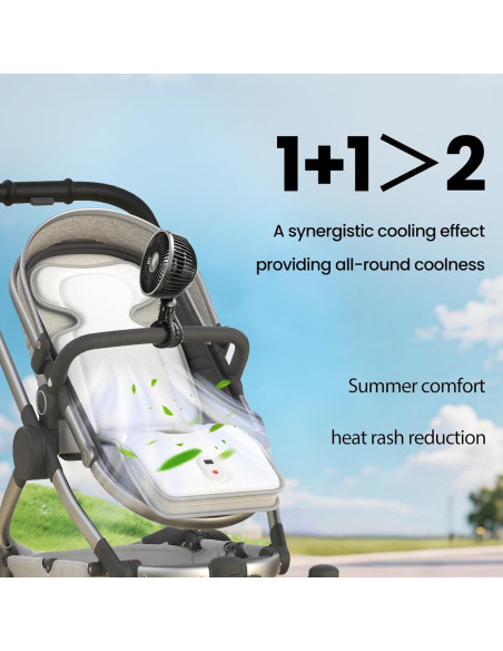 Almohadilla de Enfriamiento Amigos de Bella para Cochecito 10000mAh Almohadilla de Enfriamiento Amigos de Bella para Cochecito 10000mAh