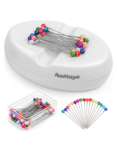 Soporte Magnético Auvitaya para Alfileres y Agujas - Blanco