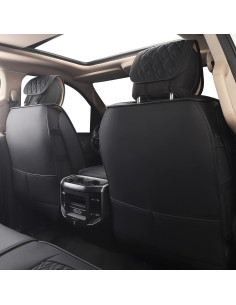 Funda de Asiento de Coche JOJOBAY para Dodge Ram 2009-2025, 5 PCS, Negro 2