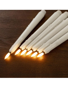 Velas LED Sin Llama Stmarry 24.5 cm con Control Remoto - Paquete de 3 2