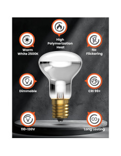 Bombilla de Lava E17 40W Tobebright Dimmable 2500K Paquete de 2 2