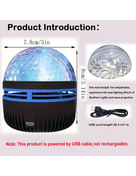 Proyector de Luces del Norte y Olas Gutsyluv 14 Efectos RGB