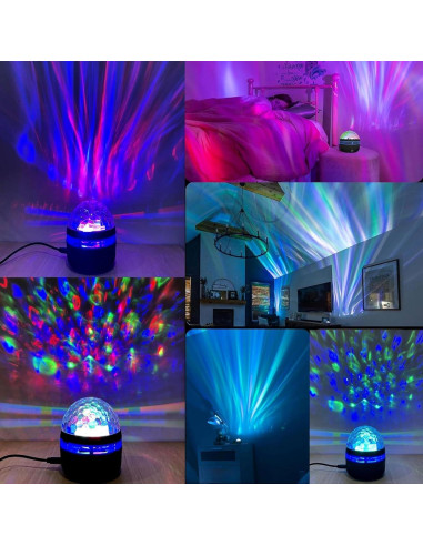 Proyector de Luces del Norte y Olas Gutsyluv 14 Efectos RGB
