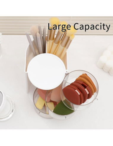 Organizador de Accesorios para el Cabello FABROK 3 Capas Blanco