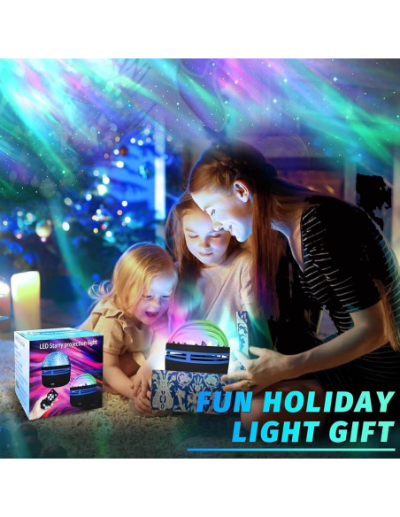 Proyector de Luces del Norte y Olas Gutsyluv 14 Efectos RGB