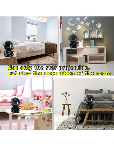 Proyector de Estrellas SHJQJJLBCQ Astronauta Luz Nocturna