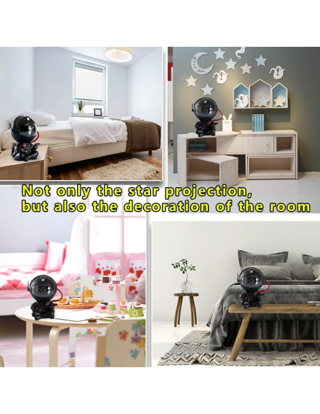 Proyector de Estrellas SHJQJJLBCQ Astronauta Luz Nocturna