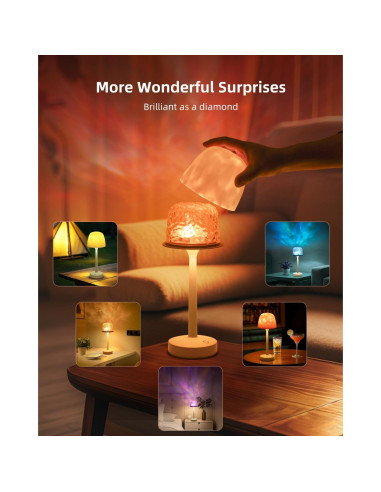 Proyector de Luz Ocean Wave CHLORANTHUS LED Recargable