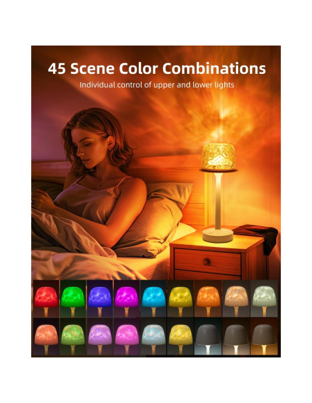 Proyector de Luz Ocean Wave CHLORANTHUS LED Recargable