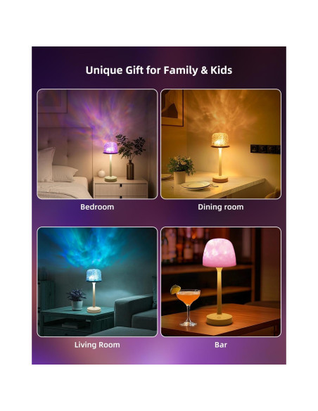 Proyector de Luz Ocean Wave CHLORANTHUS LED Recargable