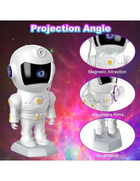 Proyector de Galaxia XIAOER Astronauta Luz Nocturna 10.9cm