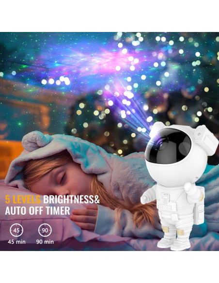 Proyector de Estrellas NICAYET Astronauta LED con Control Remoto