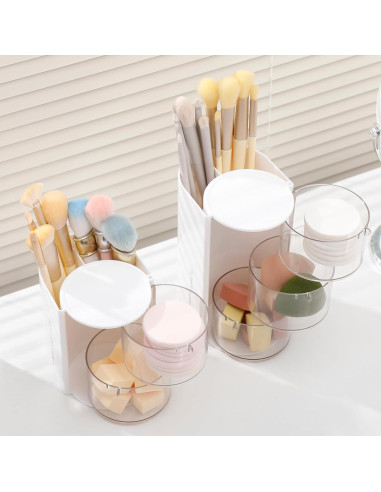 Organizador de Accesorios para el Cabello FABROK 3 Capas Blanco