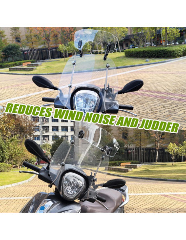 Extensión de Parabrisas Universal Pacewalker 30cm para Motocicleta