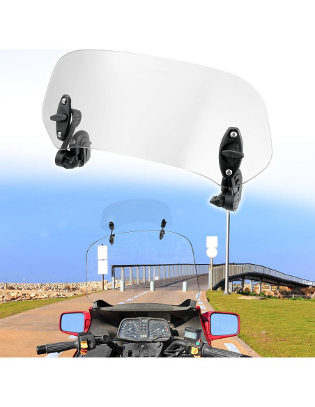 Parabrisas Motoforti 28.5cm Ajustable para Motocicletas