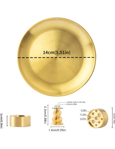Quemador de Incienso 3 en 1 OSOPOLA Calabaza 14 cm Metal 2