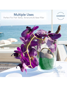 Arena Decorativa Negra Royal Imports 2.04 KG Impermeable 2