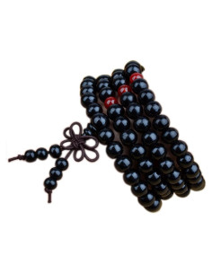 Pulsera Mala de 108 Cuentas de Madera Natural YFGOOD