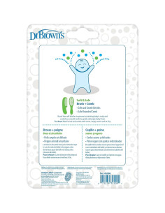 Cepillo y Peine Suave Dr. Brown para Bebés - Madera y Nylon 2