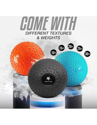 Bola Slam Yes4All 4.54 kg - PVC Antideslizante Triángulo Negro