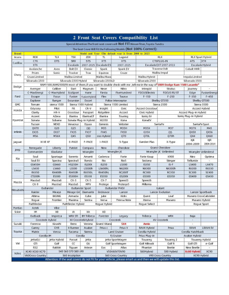 Fundas de Asiento de Coche Aierxuan 2PCS Frontal Negro Impermeable