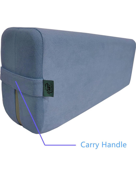Almohada de Yoga NGT Guía Soporte Espuma Lavable 65x25x15.24cm