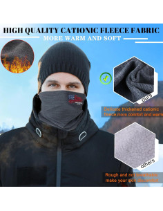 Gaiter de Cuello Invierno Bandera Americana - Unisex 2
