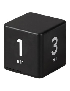 Temporizador Cubo Feilifan Negro 1-3-5-10 Minutos
