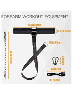 Rodillo de Fortalecimiento de Antebrazo KORIKAHM 1.61kg 2