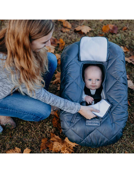 Cubierta para Asiento de Auto para Bebés - Forro Polar Negro
