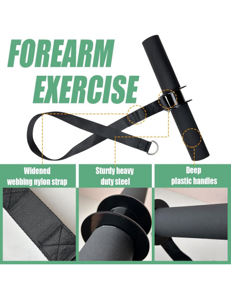 Rodillo de Fortalecimiento de Antebrazo KORIKAHM 1.61kg